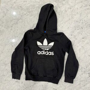 Classic Black Adidas Hoodie - Size S